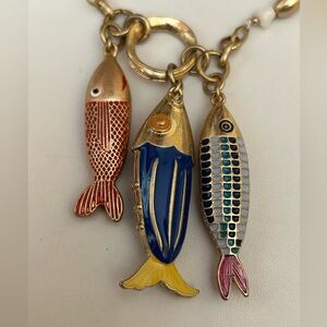 New beaded fish charm necklace 🐠